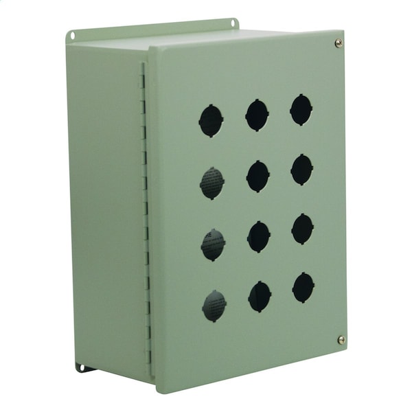 Captive Screws Electrical Enclosures, 11 in H, 6 in D, 10 in W, NEMA 12, Carbon Steel